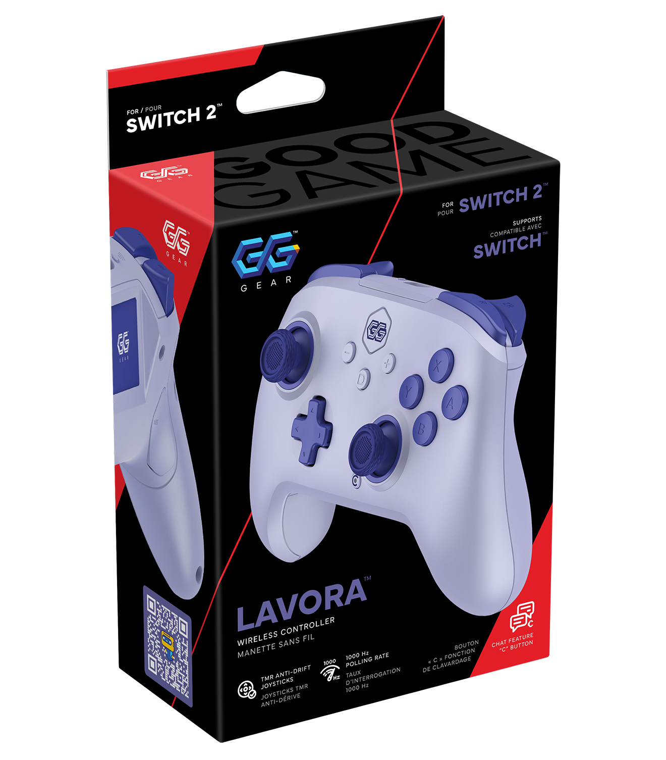 GG Wireless Controller - Lavora (purple), SWITCH 2